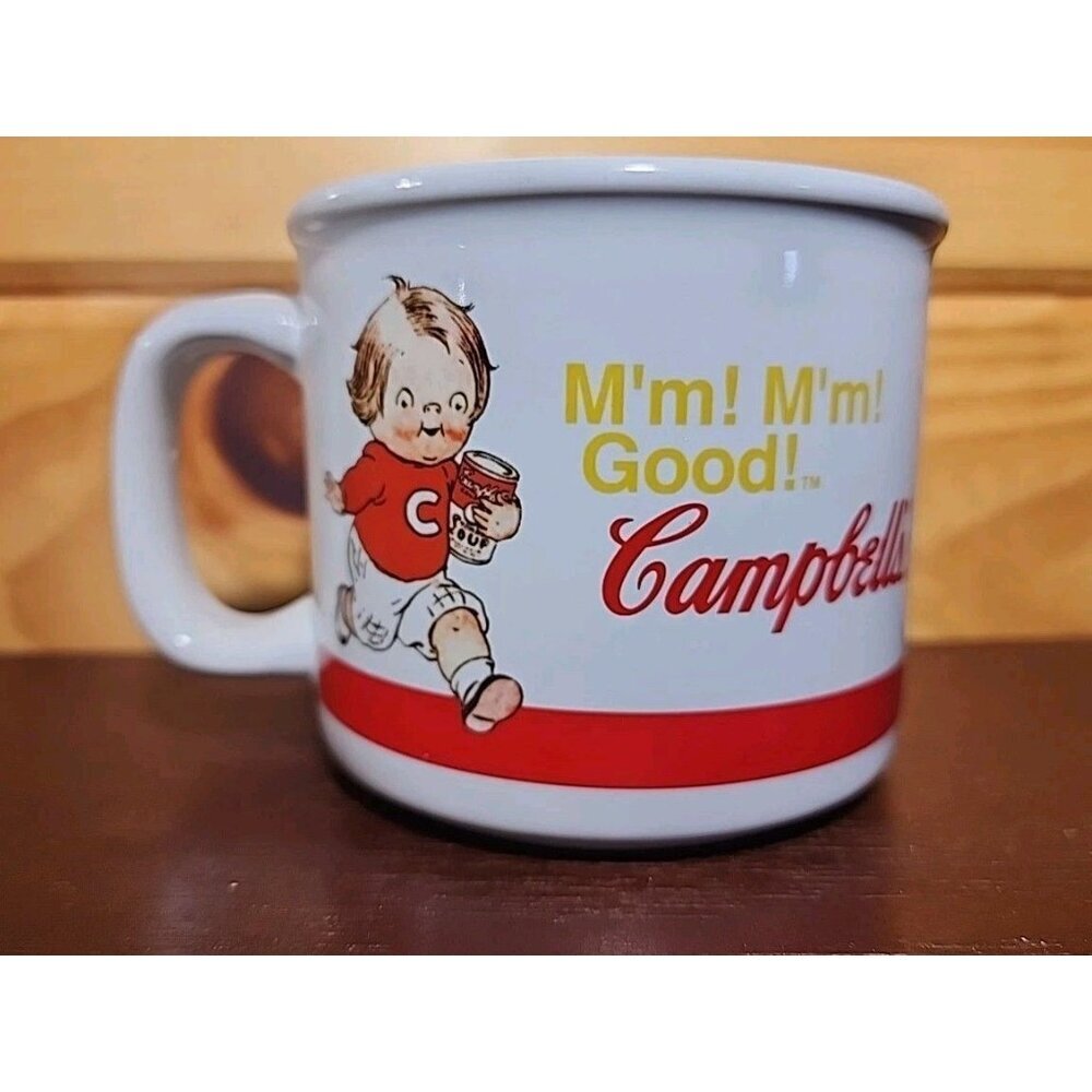 2004 Campbell’s Kids Tomato Soup Coffee Mug Football M’m! M’m! Good!
